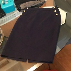 The Limited Navy Pencil skirt